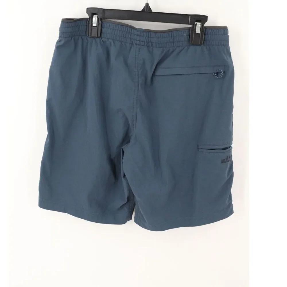 Kuhl Mens Kruiser Shorts Pirate Blue Size Small Elastic Waist Performance